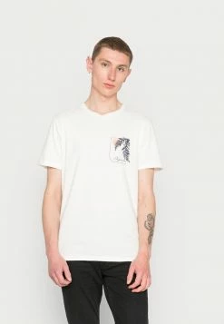 Jack & Jones JORBOOSTER TEE CREW NECK - Print T-shirt - Cloud Dancer