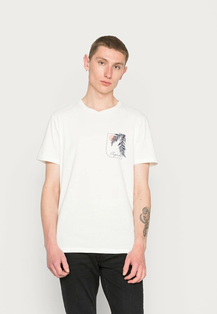 Jack & Jones JORBOOSTER TEE CREW NECK - Print T-shirt - Cloud Dancer 1 Jack & Jones JORBOOSTER TEE CREW NECK - Print T-shirt - Cloud Dancer