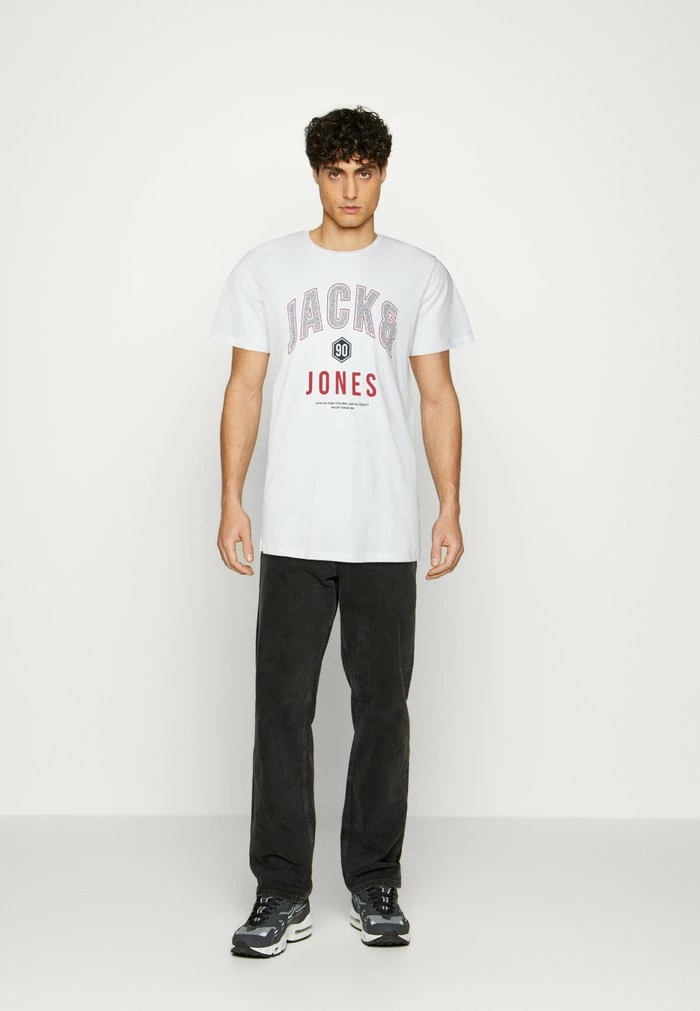 Jack & Jones JCOTHOMAS TEE CREW NECK - Print T-shirt - White 2 Jack & Jones JCOTHOMAS TEE CREW NECK - Print T-shirt - White - Image 2
