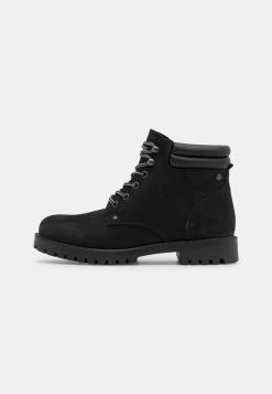 Jack & Jones JFWSTOKE BOOT - Lace-up Ankle Boots - Anthracite