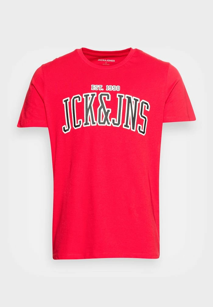 Jack & Jones JJCEMB TEE CREW NECK - Print T-shirt - True Red 4 Jack & Jones JJCEMB TEE CREW NECK - Print T-shirt - True Red - Image 4