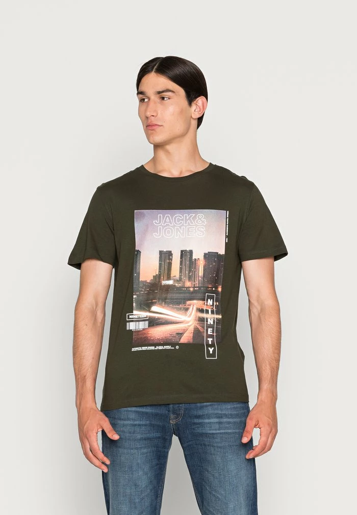 Jack & Jones JJSCRAWL TEE CREW NECK - Print T-shirt - Rosin 1 Jack & Jones JJSCRAWL TEE CREW NECK - Print T-shirt - Rosin