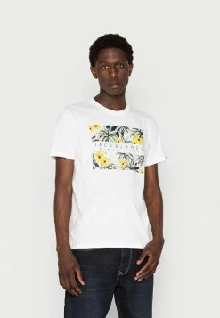 Jack & Jones JORVENICE BRANDING TEE CREW NECK - Print T-shirt - Cloud Dancer