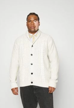 Jack & Jones JJCRAIG SHAWL NECK CARDIGAN - Cardigan - White