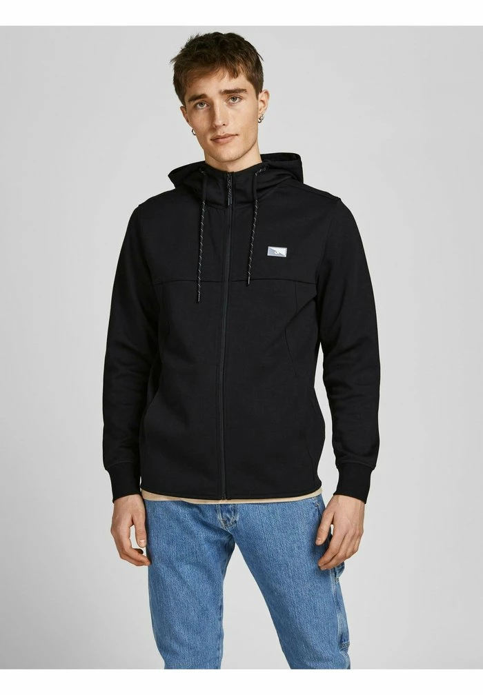 Jack & Jones JCOAIR - Zip-up Sweatshirt - Black 1 Jack & Jones JCOAIR - Zip-up Sweatshirt - Black