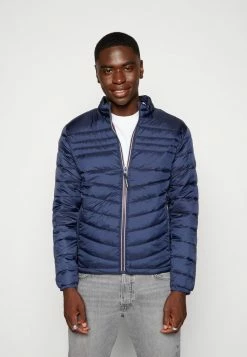 Jack & Jones Shop 24 Jack & Jones JJEHERO PUFFER COLLAR - Light Jacket - Navy Blazer