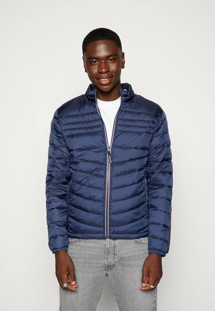 Jack & Jones JJEHERO PUFFER COLLAR - Light Jacket - Navy Blazer 1 Jack & Jones JJEHERO PUFFER COLLAR - Light Jacket - Navy Blazer