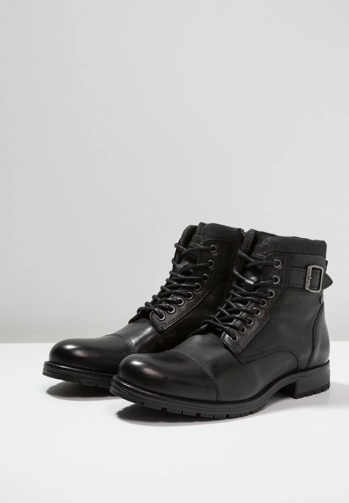 Jack & Jones JFWALBANY - Lace-up Ankle Boots - Anthracite 3 Jack & Jones JFWALBANY - Lace-up Ankle Boots - Anthracite - Image 3