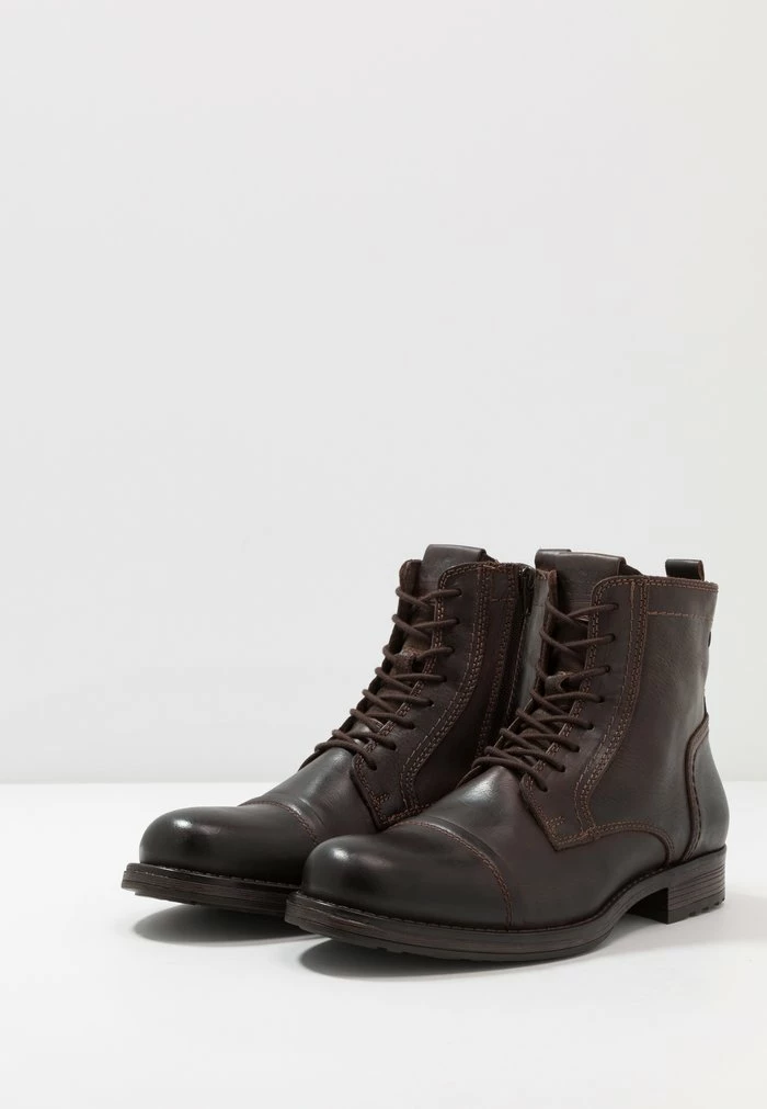 Jack & Jones JFWRUSSEL - Lace-up Ankle Boots - Brown Stone 3 Jack & Jones JFWRUSSEL - Lace-up Ankle Boots - Brown Stone - Image 3
