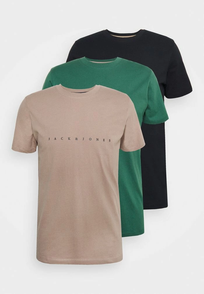 Jack & Jones JJFONT TEE 3 PACK - Print T-shirt - Fungi 6 Jack & Jones JJFONT TEE 3 PACK - Print T-shirt - Fungi - Image 6