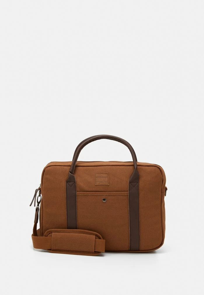 Jack & Jones JACCANVAS BRIEFCASE - Briefcase - Rubber 1 Jack & Jones JACCANVAS BRIEFCASE - Briefcase - Rubber
