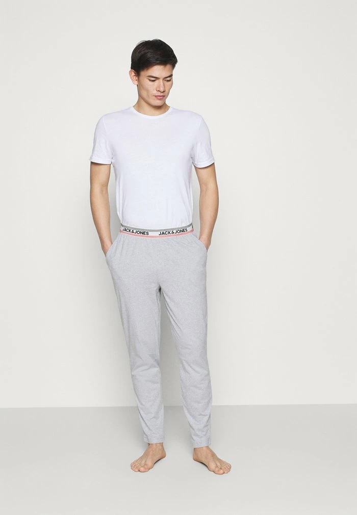 Jack & Jones JACJONES LOUNGE PANTS - Pyjama Bottoms - Light Grey Melange 2 Jack & Jones JACJONES LOUNGE PANTS - Pyjama Bottoms - Light Grey Melange - Image 2
