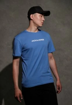 Jack & Jones JCOTHUNDER TEE CREW NECK - Print T-shirt - Riviera