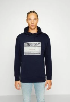 Jack & Jones JORFRIDAY PHOTO HOOD - Sweatshirt - Navy Blazer