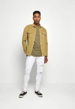 Jack & Jones ENOA TEE CREW NECK MELANGE 5 PACK - Basic T-shirt - Olive Night/olive/navy/rio