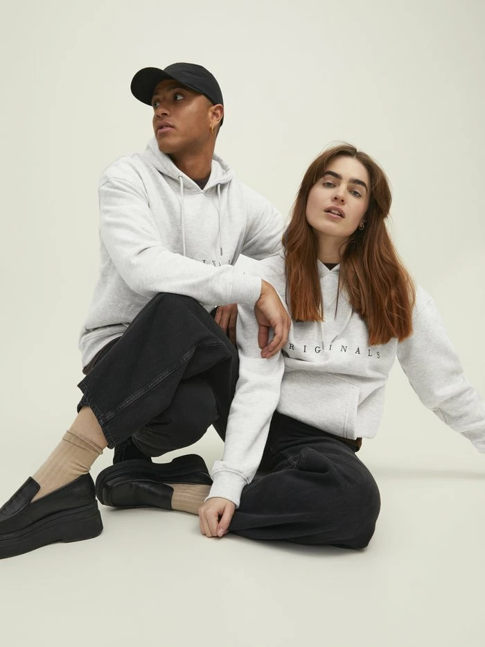 Jack & Jones JORCOPENHAGEN HOOD - Hoodie - White Melange 6 Jack & Jones JORCOPENHAGEN HOOD - Hoodie - White Melange - Image 6