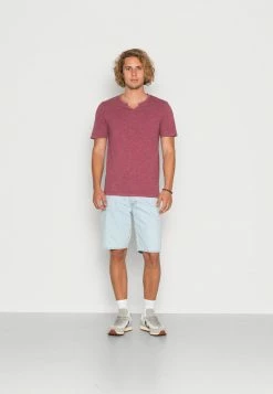 Alternative view of Jack & Jones JJESPLIT NECK TEE - Basic T-shirt - Hawthorn Rose