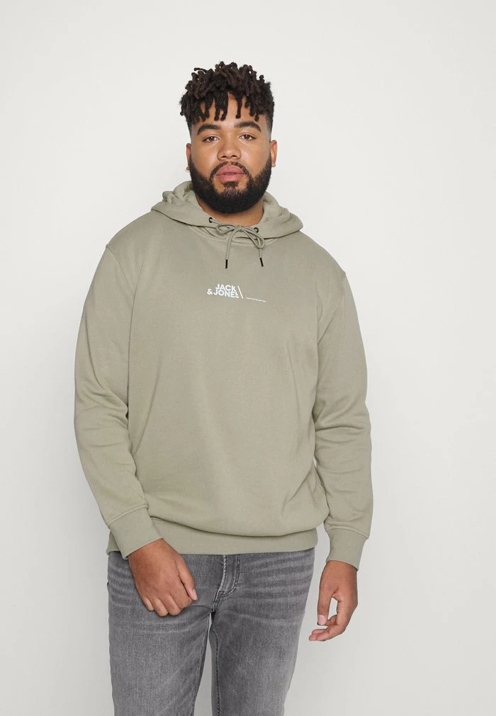 Jack & Jones JPRBLABOOSTER HOOD - Sweatshirt - Silver Sage 1 Jack & Jones JPRBLABOOSTER HOOD - Sweatshirt - Silver Sage