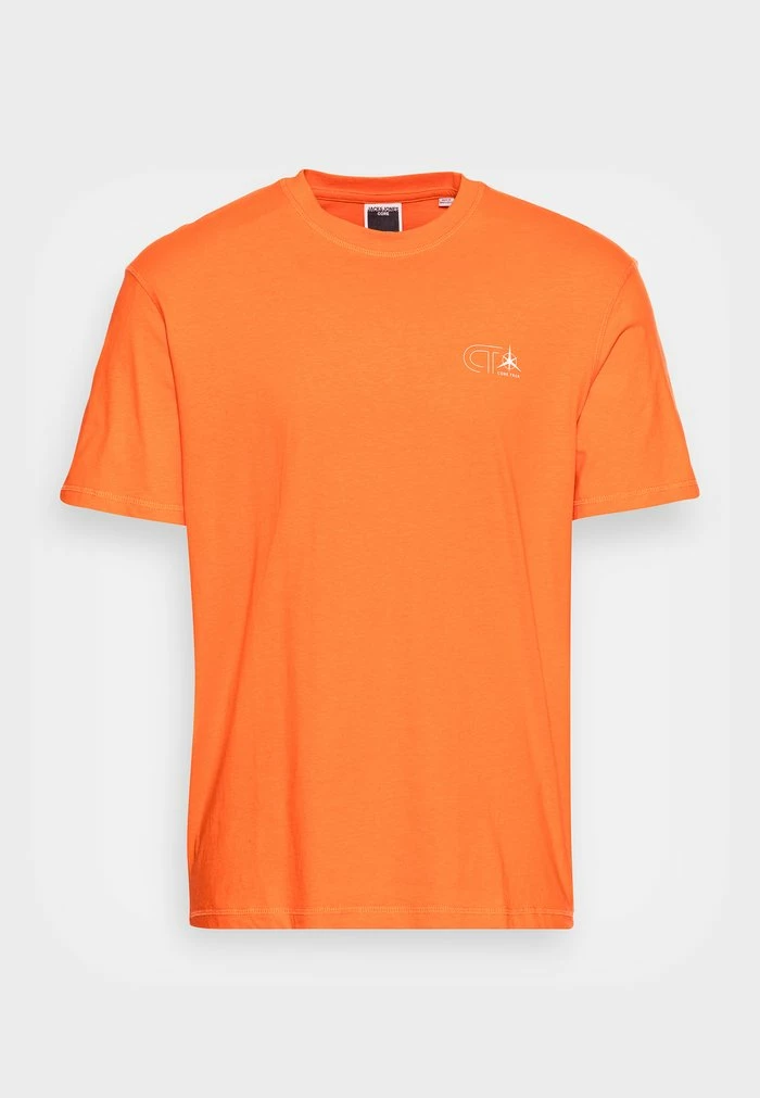 Jack & Jones DESERT TREK TEE CREW NECK - Print T-shirt - Mandarin Orange 4 Jack & Jones DESERT TREK TEE CREW NECK - Print T-shirt - Mandarin Orange - Image 4