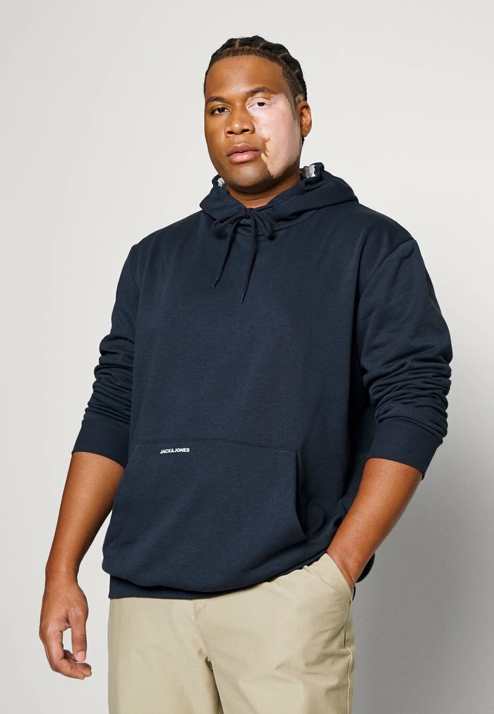 Jack & Jones JJCONTRAST SWEAT HOOD - Hoodie - Navy Blazer 4 Jack & Jones JJCONTRAST SWEAT HOOD - Hoodie - Navy Blazer - Image 4