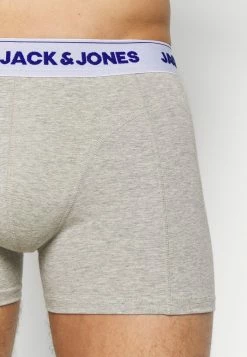 Jack & Jones JACSUPER TWIST TRUNKS 3 PACK - Pants - Light Grey Melange/lapis Blue -Jack & Jones Shop dbd811eb64a84bdb9b645ba0bf681946