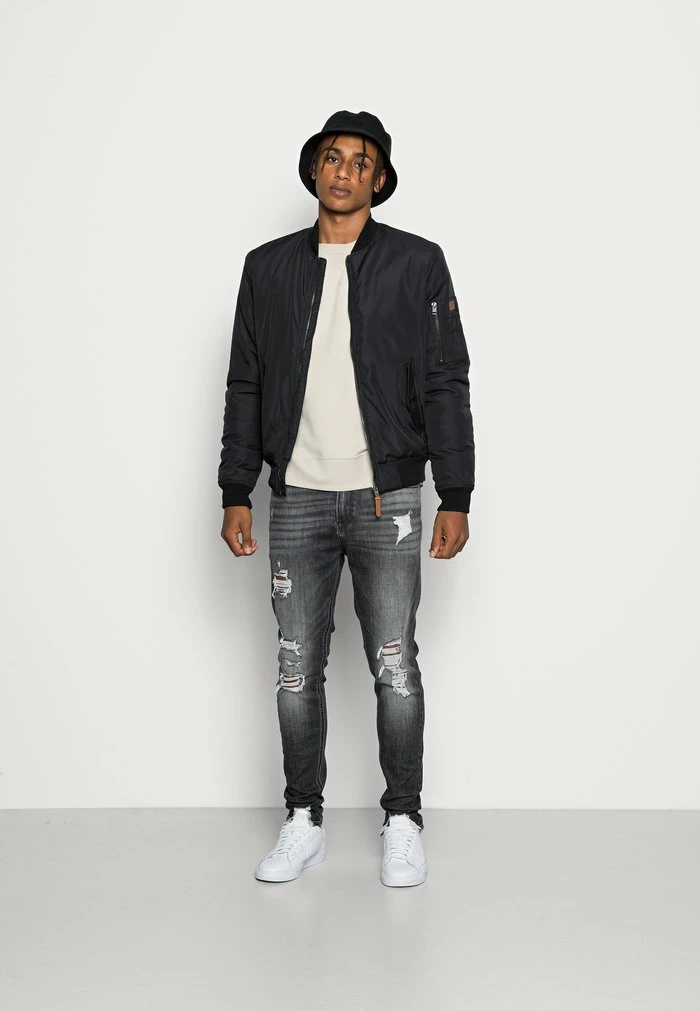 Jack & Jones JJIPETE JJORIGINAL - Slim Fit Jeans - Black Denim 2 Jack & Jones JJIPETE JJORIGINAL - Slim Fit Jeans - Black Denim - Image 2