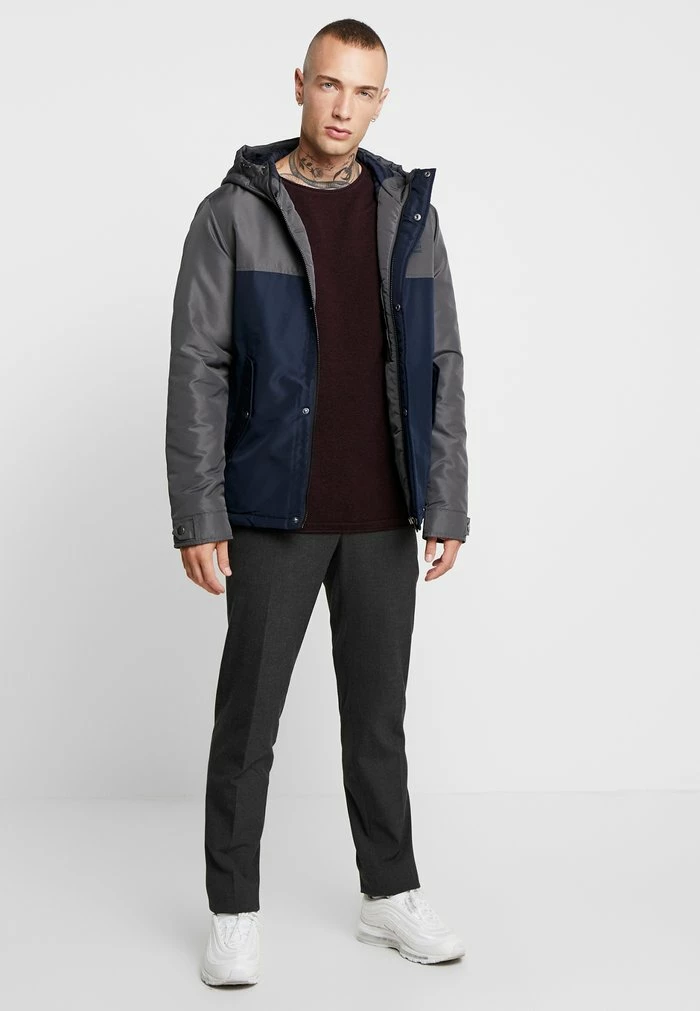 Jack & Jones JJEHILL CREW NECK - Jumper - Port Royale/black 2 Jack & Jones JJEHILL CREW NECK - Jumper - Port Royale/black - Image 2