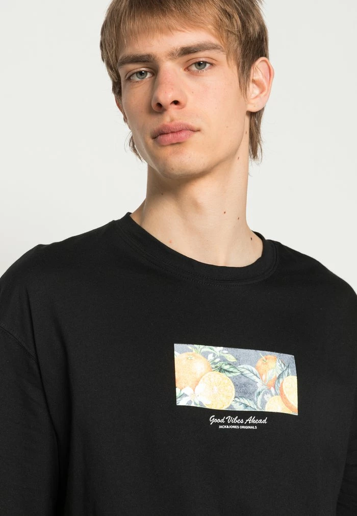 Jack & Jones JORFRESHLY TEE SS CREW NECK - Print T-shirt - Black 5 Jack & Jones JORFRESHLY TEE SS CREW NECK - Print T-shirt - Black - Image 5