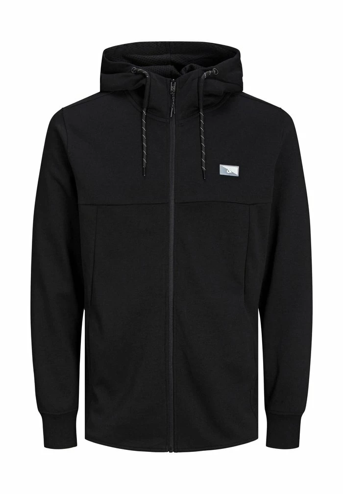 Jack & Jones JCOAIR - Zip-up Sweatshirt - Black 6 Jack & Jones JCOAIR - Zip-up Sweatshirt - Black - Image 6