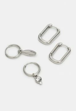 Jack & Jones JACSAVA EARRINGS UNISEX 4 PACK - Earrings - Silver-coloured -Jack & Jones Shop dd6d3a69525449209f5b340499346856