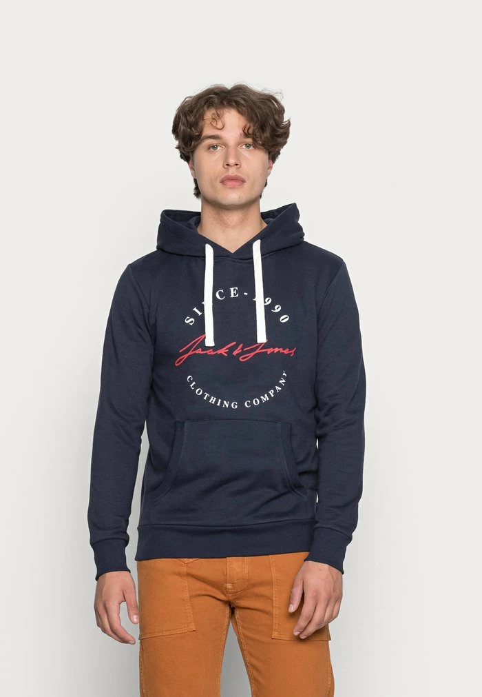Jack & Jones JJHERRO - Hoodie - Navy Blazer 1 Jack & Jones JJHERRO - Hoodie - Navy Blazer