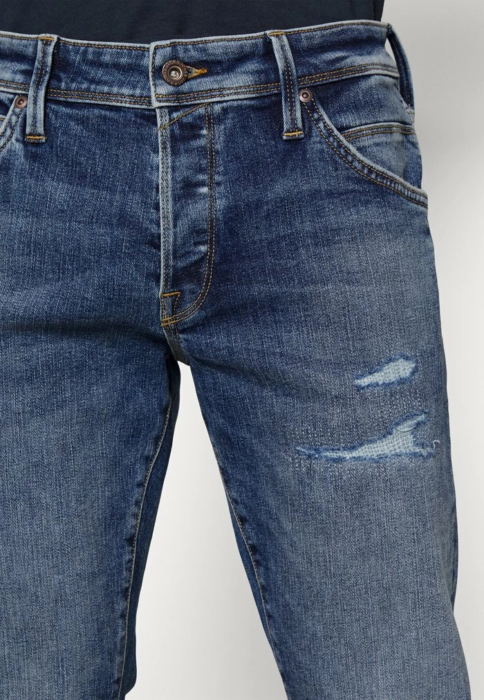 Jack & Jones JJIGLENN JJFOX - Straight Leg Jeans - Blue Denim 5 Jack & Jones JJIGLENN JJFOX - Straight Leg Jeans - Blue Denim - Image 5