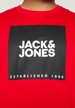 Jack & Jones JJLOCK TEE CREW NECK - Print T-shirt - True Red Big -Jack & Jones Shop de7581e8ebd94a00a05f42c9095d655b