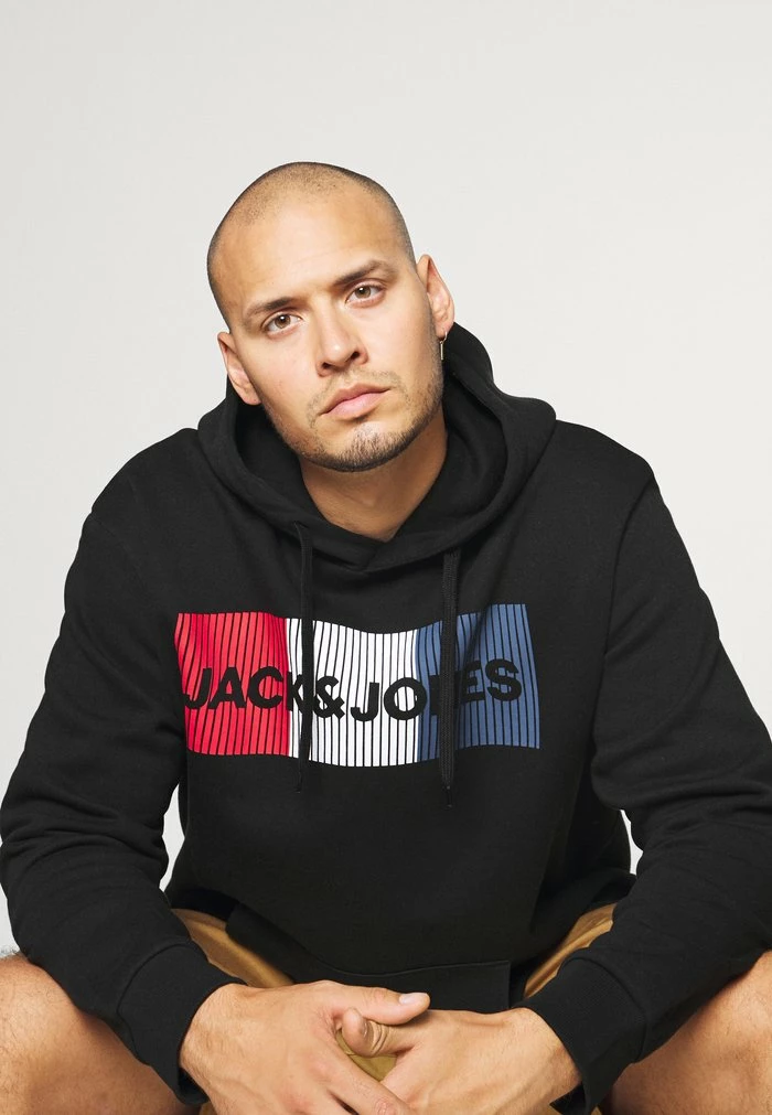 Jack & Jones JJECORP LOGO HOOD - Sweatshirt - Black 4 Jack & Jones JJECORP LOGO HOOD - Sweatshirt - Black - Image 4