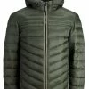 Jack & Jones JJEHERO PUFFER HOOD PS SN - Winter Jacket - Rosin