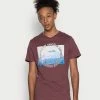 Jack & Jones JCOBOOSTER TEE CREW NECK - Print T-shirt - Catawba Grape