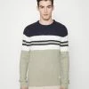Jack & Jones JCODALTON CREW NECK - Jumper - Tea/blocking