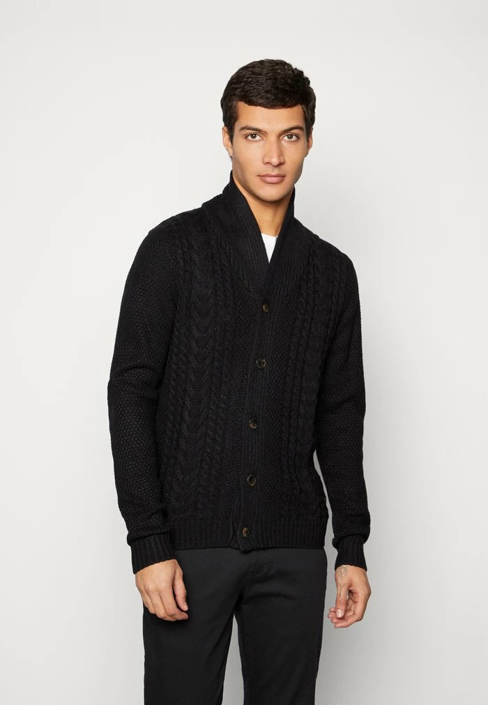 Jack & Jones JJCRAIG SHAWL NECK CARDIGAN - Cardigan - Black 1 Jack & Jones JJCRAIG SHAWL NECK CARDIGAN - Cardigan - Black