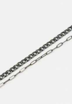 Jack & Jones JACTESERO NECKLACE UNISEX 2 PACK - Necklace - Black -Jack & Jones Shop e276ad25b37c45599286dc5ba0514a2e