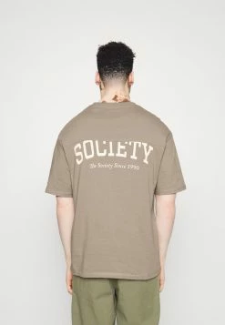 Jack & Jones JORMASH UP TEE CREW NECK - Print T-shirt - Fungi