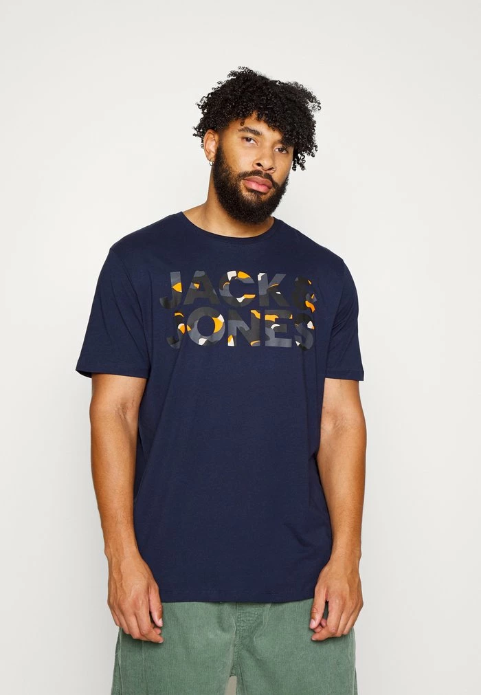Jack & Jones JJRAMP TEE CREW NECK - Print T-shirt - Navy Blazer 1 Jack & Jones JJRAMP TEE CREW NECK - Print T-shirt - Navy Blazer