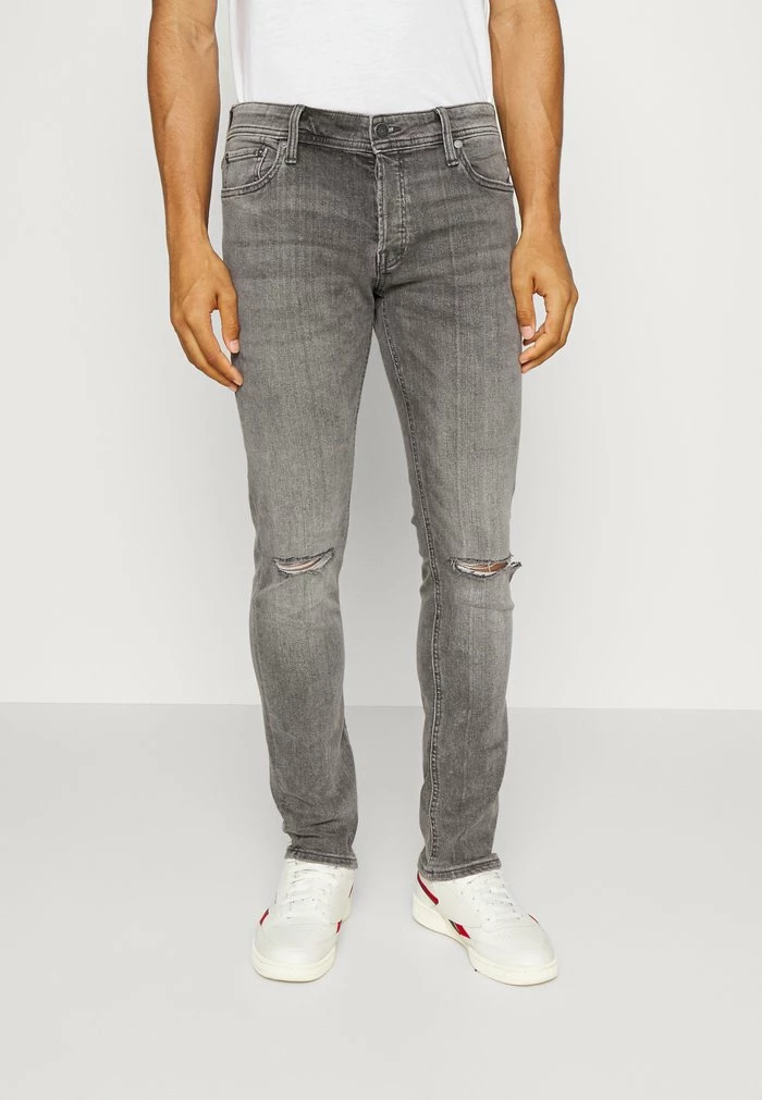 Jack & Jones JJIWHGLENN JJORIGINAL - Straight Leg Jeans - Grey Denim 1 Jack & Jones JJIWHGLENN JJORIGINAL - Straight Leg Jeans - Grey Denim