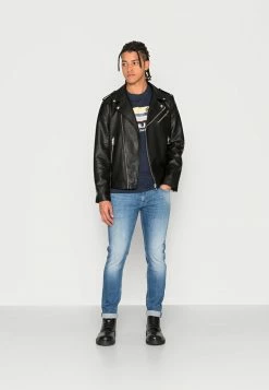 Alternative view of Jack & Jones JORMALIBU BRANDING SS CREW NECK - Print T-shirt - Navy Blazer