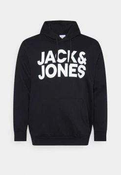 Jack & Jones JJECORP LOGO HOOD - Sweatshirt - Black