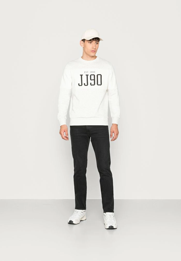 Jack & Jones JJCEMB CREW NECK - Sweatshirt - White Melange 2 Jack & Jones JJCEMB CREW NECK - Sweatshirt - White Melange - Image 2