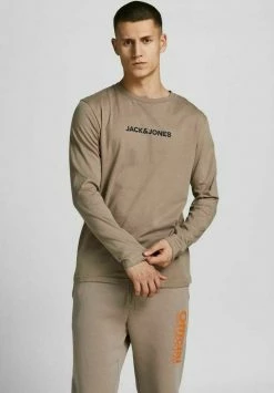 Jack & Jones LONG SLEEVE - Long Sleeved Top - Fungi