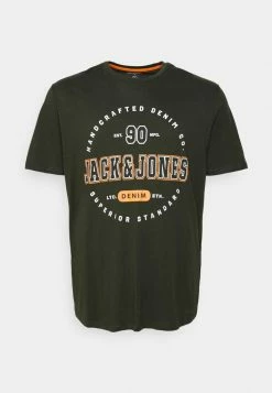 Jack & Jones JJSTAMP TEE CREW NECK - Sports T-shirt - Rosin