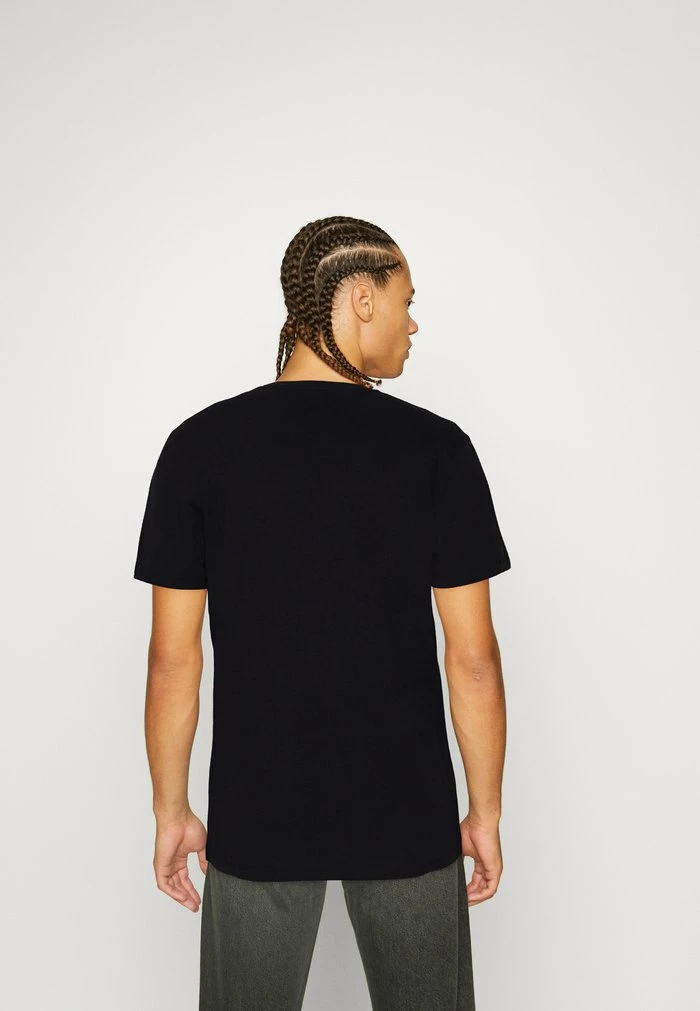 Jack & Jones JCOFREDERIK TEE CREW NECK - Print T-shirt - Black 3 Jack & Jones JCOFREDERIK TEE CREW NECK - Print T-shirt - Black - Image 3