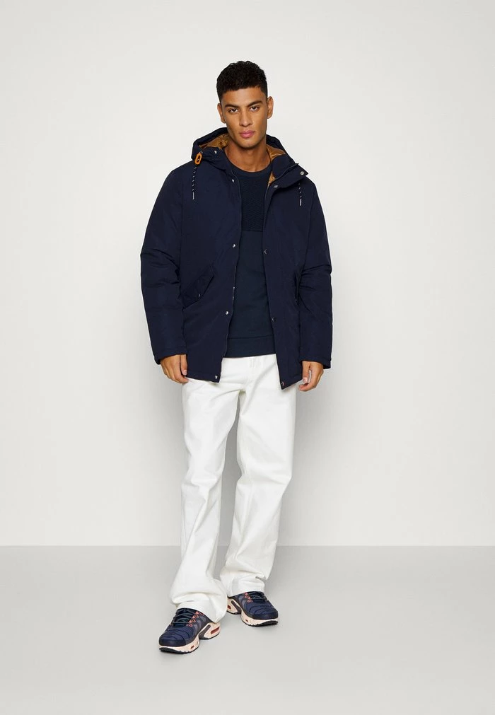 Jack & Jones JJSAKA - Winter Coat - Navy Blazer 2 Jack & Jones JJSAKA - Winter Coat - Navy Blazer - Image 2