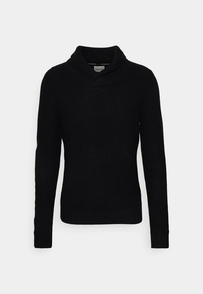 Jack & Jones JJENICK SHAWL NECK - Jumper - Black 4 Jack & Jones JJENICK SHAWL NECK - Jumper - Black - Image 4